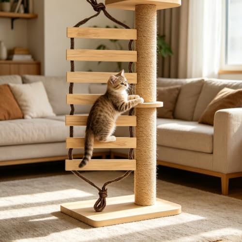 Cat Climbing Ladder Suspended Cat Ladder - Image 5