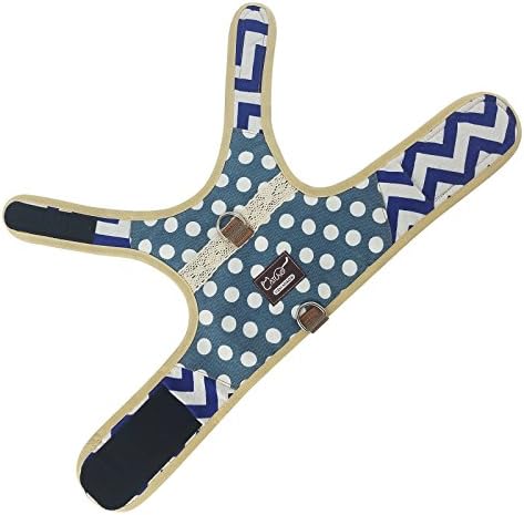 Cat Harness and Leash Set Escape Proof, Polka Dot Blue - Image 6