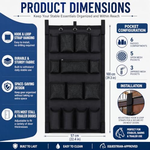 Horse Trailer Grooming Bag, Horse Door Caddy, Farm Tool Storage Bag - Image 2