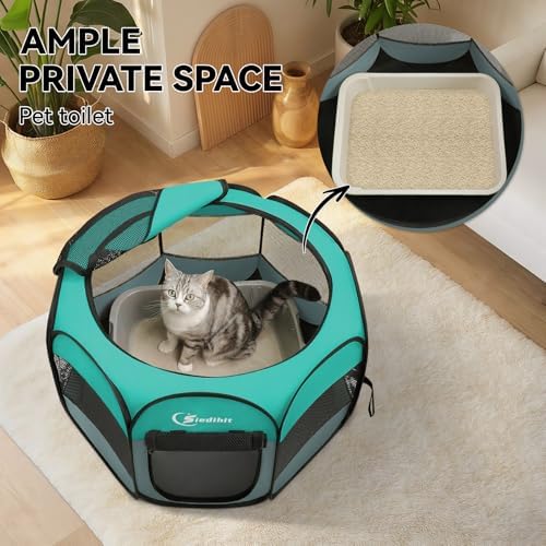 Siedihit Playpen for Small Dog Cat, Dogs Tent Crate Cage Indoor/Outdoor - Image 6
