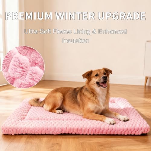 Dog Bed Mat, Reversible & Ultra Soft Kennel Pad-Machine Washable Pet Bed - Image 5
