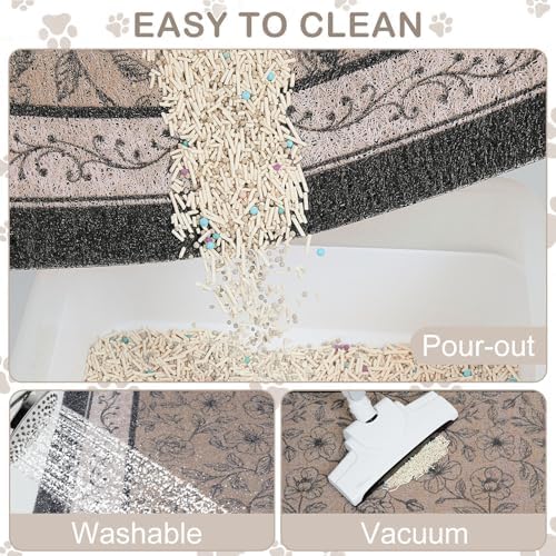 33"x22" Cat Litter Mat Waterproof Non-Slip Litter Trapping Pad - Image 6