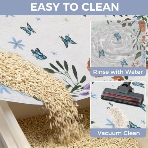 Homimp Cat Litter Mat, Litter Trapping Mat 2 Pack, Contains Mess from Box - Image 4