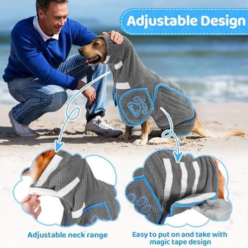 SlowTon Dog Bathrobe Drying Coat – Super Absorbent Fast Drying - Image 5