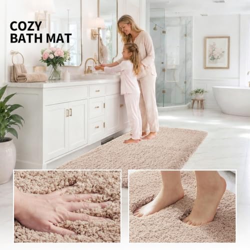 ILANGO Bathroom Rugs 32" × 20", Extra Soft Absorbent Microfiber Bath Rugs - Image 5