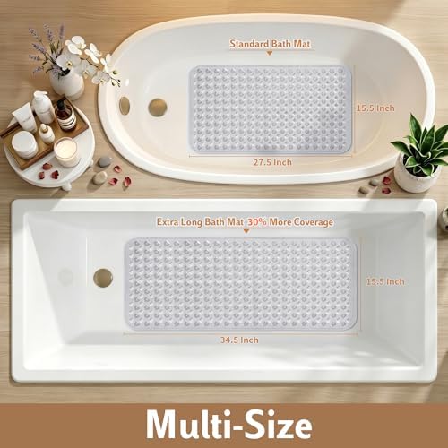 Yimobra Bathtub Mat Non Slip, Long Anti Slip Bath Tub Mat - Image 6