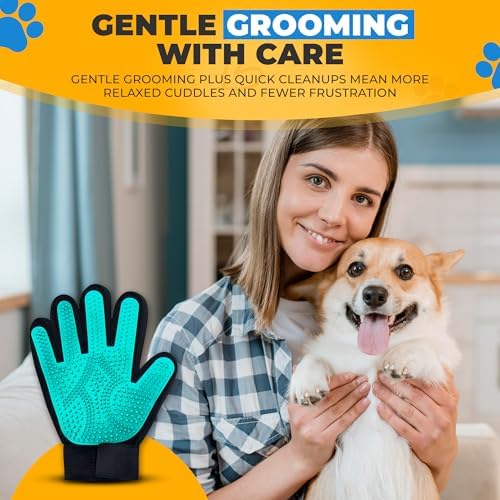Pet Hair Removal Glove for Dogs & Cats – Dog Grooming Gloves for Shedding - Image 5