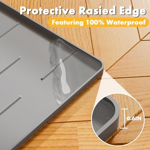 Pieviev Extra Large Silicone Litter Box Mat - Image 6