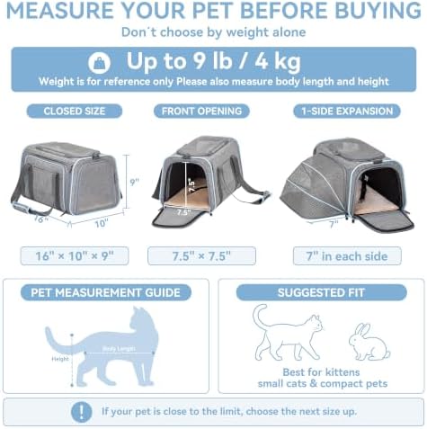 Petsfit Small Expandable Cat Carrier - Image 2