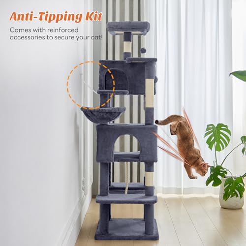 Sweetcrispy 66 Inch Cat Tree Tower - Image 5