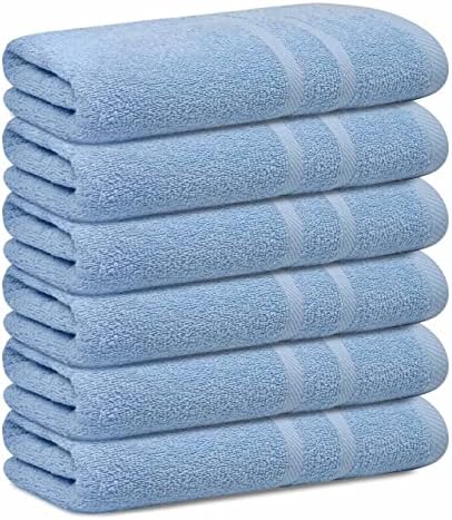 Looperry 6 Pack Small Bath Towel Set by Looperry