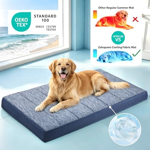 Cooling Dog Bed for 2XL Large Dogs, QMAX>0.5 Waterproof Pet Beds - Image 3
