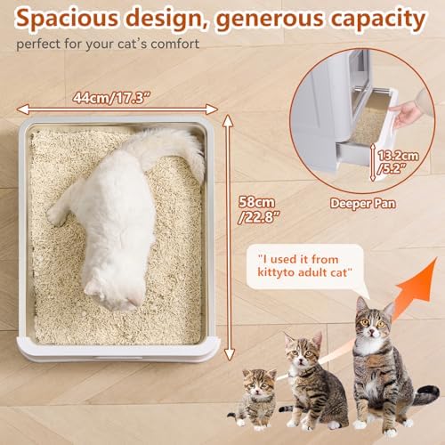Enclosed Stainless Steel Cat Litter Boxes - Image 4