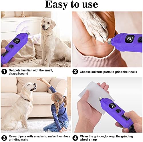BOUSNIC Dog Nail Grinder with 2 LED Light - Image 7