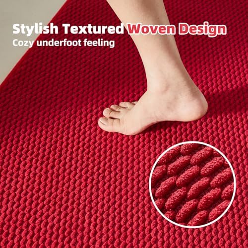 TYUU Christmas Toilet Rug, Thin Toilet Rugs U Shaped Washable Non Slip - Image 3