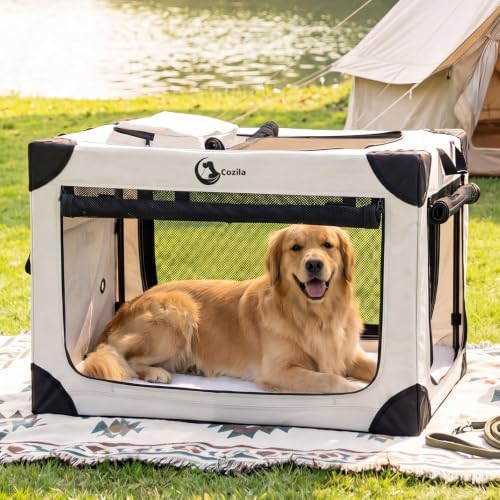 Portable Collapsible Soft Dog Crate by Cozila