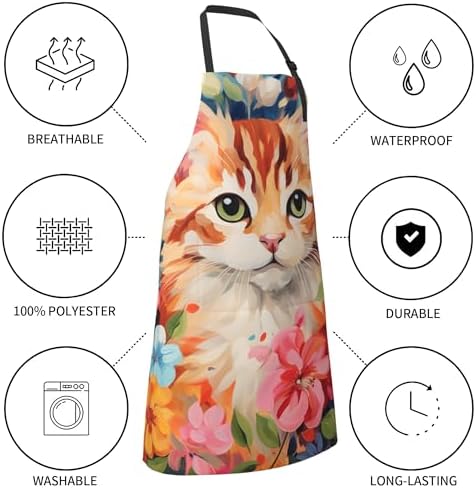 Art Apron with Pocket for Women Men - Image 3