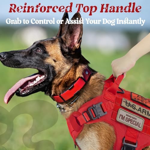 rabbitgoo Tactical Dog Harness for Large, Heavy Duty Military No Pull Vest - Image 3