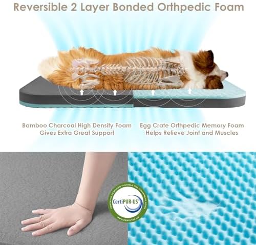 EHEYCIGA Orthopedic Foldable Human Dog Bed - Image 3