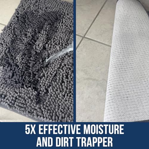 Muddy Mat® | Chenille Bathroom Rugs Quick Dry Microfiber Mats Non Slip Washable - Image 3