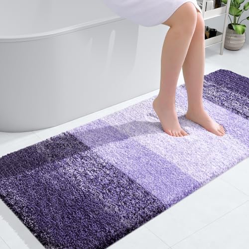 OLANLY Bathroom Runner Rug 54x24, Extra Soft Absorbent Microfiber Bath Rugs by OLANLY