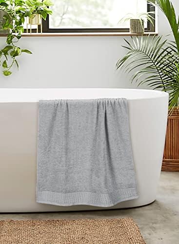 GLAMBURG 100% Cotton 2 Pack Oversized Bath Towel Set 28x55 Inches, Ultra Soft - Image 5
