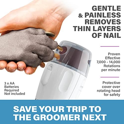 Bell+Howell Pawperfect Cordless Dog and Cat Nail Trimmer Rotating File - Image 3