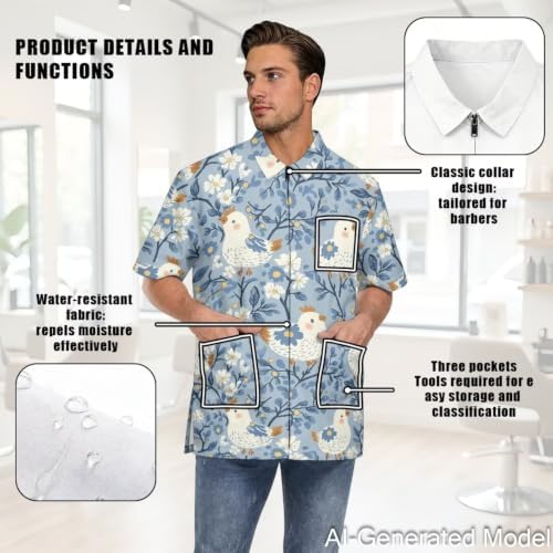 Dog Grooming Smock for Women & Men Water & Hair Repellent - Image 5