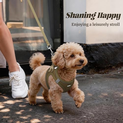 No Pull Dog Puppy Harness and Leash Set Reflective Mesh Vest Medium - Image 6
