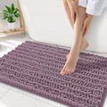 Smiry Bathroom Rugs 34X21, Extra Soft Rubber Backing Chenille Bath Mats by Smiry