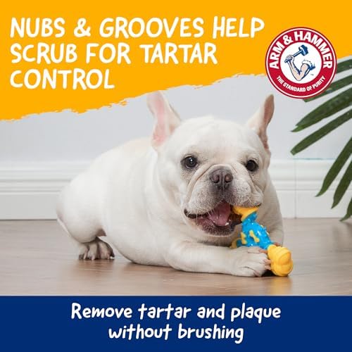 Arm & Hammer Nubbies TriBone Dental Dog Chew Toy, Peanut Butter - Image 3