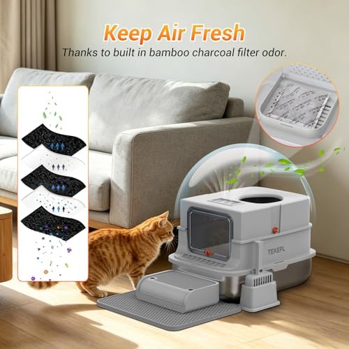 XL Stainless Steel Cat Litter Box - Image 3