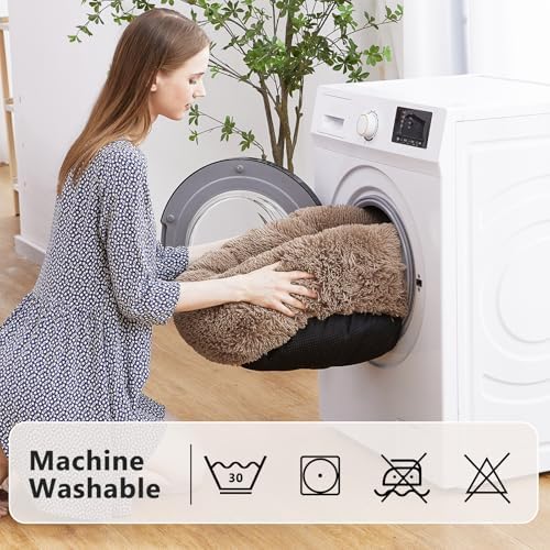MIXJOY Orthopedic Dog Bed Comfortable Donut Cuddler Round Pet Beds Ultra Soft - Image 6