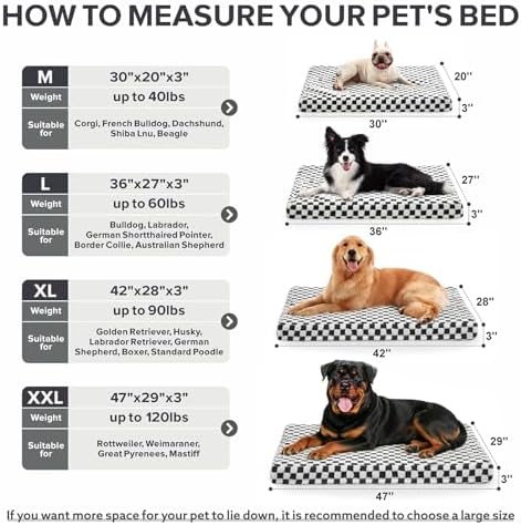 JOEJOY Dog Bed for Large Dogs, XLarge Orthopedic Dog Bed - Image 5