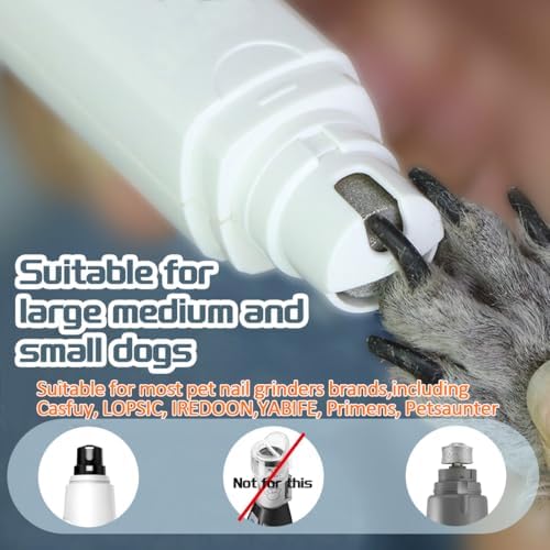 Dog Nail Grinder Wheels Head Bits 2PCS, Diamond Grinding Wheels Compatible - Image 4