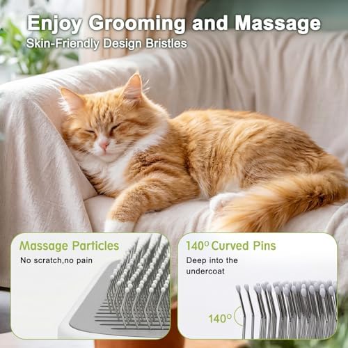Pet Steam Brush, 3-in-1 Dog & Cat Grooming Comb - Image 4