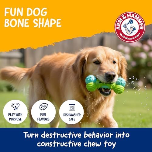 Arm & Hammer Nubbies Duality Bone Dental Dog Chew Toy, Apple Flavor - Image 6