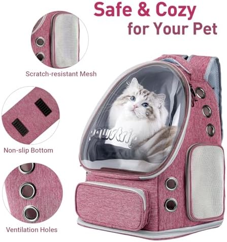 Cat Backpack Carrier Clear Bubble Window - Image 3