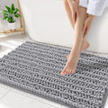 Smiry Bathroom Rugs 32X20, Extra Soft Rubber Backing Chenille Bath Mats by Smiry