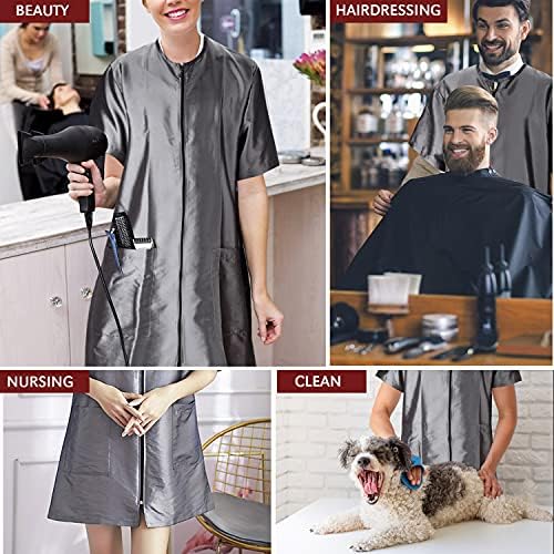 Noverlife Round Neck Pet Grooming Smock - Image 4