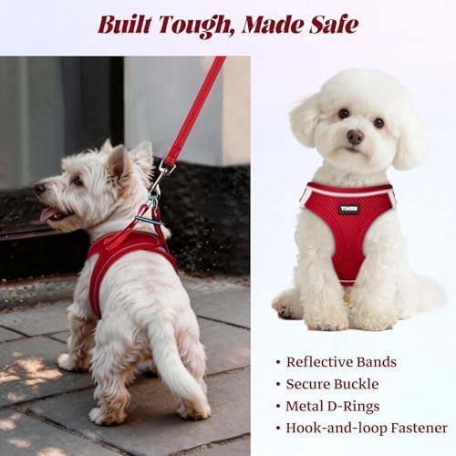 No Pull Dog Puppy Harness and Leash Set Reflective Mesh Vest Large - Image 5