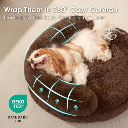EHEYCIGA 26" Calming Donut Dog Bed - Image 4