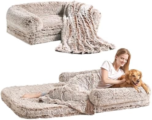 EHEYCIGA Orthopedic Foldable Human Dog Bed by EHEYCIGA