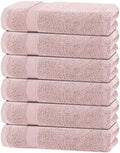 White Classic Wealuxe Pink Bath Towels 24x50 Inch, Cotton Towel Set by WhiteClassic
