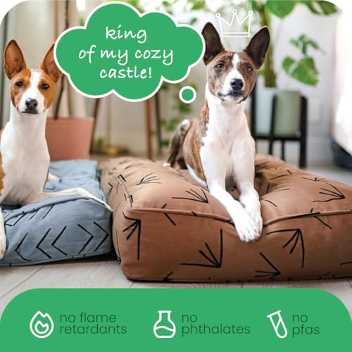Molly Mutt Brown & Black Dog Bed Cover, Non-Toxic & 100% Cotton - Image 6