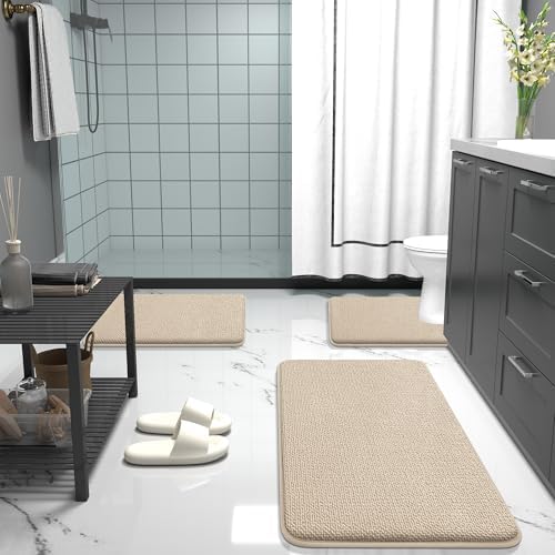 OLANLY Thick Memory Foam Bathroom Rugs 30x18, Absorbent Bath Mat - Image 7