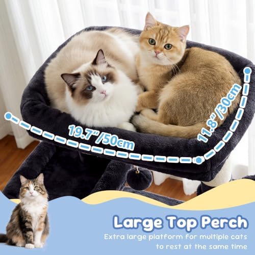 Heybly Cat Tree, 68 inch Multi-Level Cat Tower - Image 2