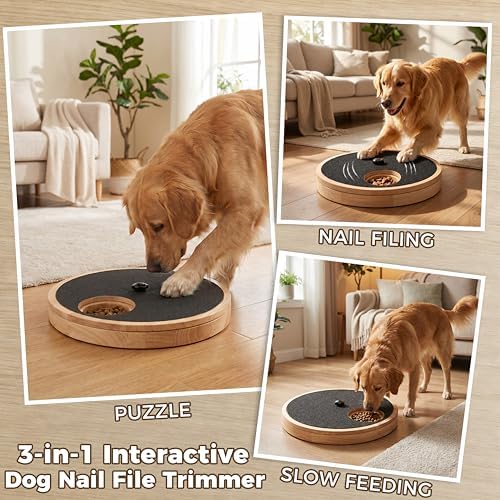 Dog Nail Scratch Board with Treat Box, Stress-Free Nail File Toy - Image 5