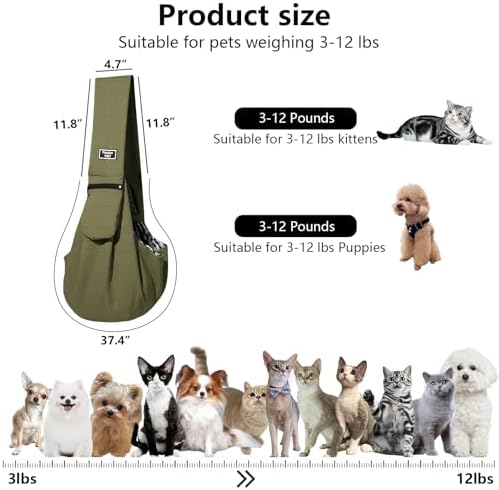 Dog Sling Water-Resistant Fabric - Image 2