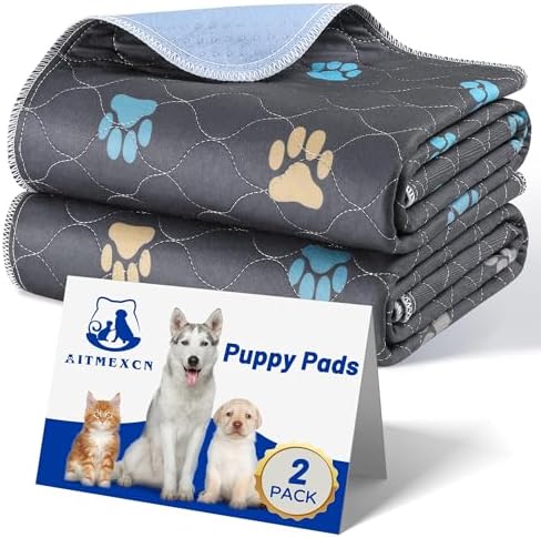Aitmexcn Washable Puppy Dog Pee Pad, Fast Drying Reusable Puppy Pads by Aitmexcn